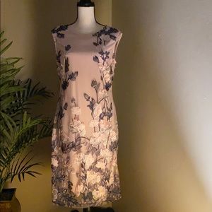 Donna Ricco textured sleeveless dress.